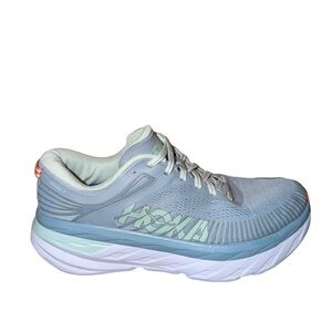 HOKA Women's Bondi 7 Light Blue Running Shoe size 9
